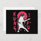Kung Fu Cat Briefkaart (Voorkant / Achterkant)