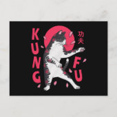 Kung Fu Cat Briefkaart (Voorkant)