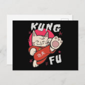 Kung Fu Cat Briefkaart (Voorkant / Achterkant)