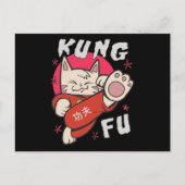 Kung Fu Cat Briefkaart (Voorkant)
