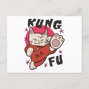 Kung Fu Cat Briefkaart