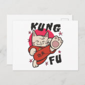 Kung Fu Cat Briefkaart (Voorkant / Achterkant)