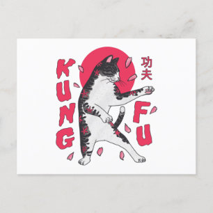 Kung Fu Cat Briefkaart