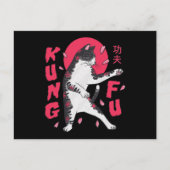 Kung Fu Cat Briefkaart (Voorkant)
