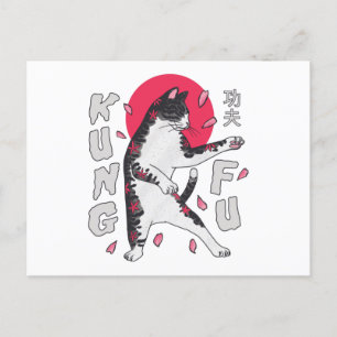 Kung Fu Cat Briefkaart