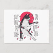 Kung Fu Cat Briefkaart (Voorkant)