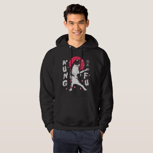 Kung Fu Cat Hoodie (Voorkant volledig)