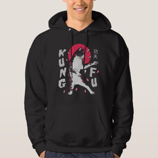 Kung Fu Cat Hoodie (Voorkant)