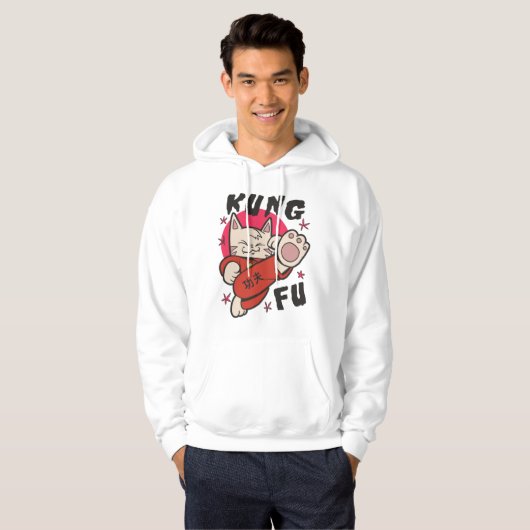 Kung Fu Cat Hoodie (Voorkant volledig)