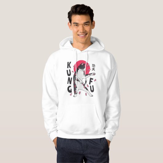 Kung Fu Cat Hoodie (Voorkant volledig)