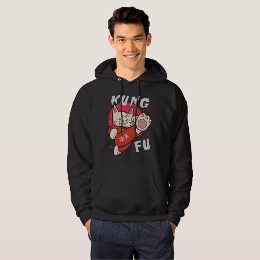 Kung Fu Cat Hoodie (Voorkant volledig)