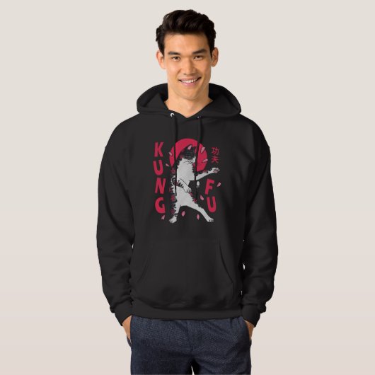 Kung Fu Cat Hoodie (Voorkant volledig)