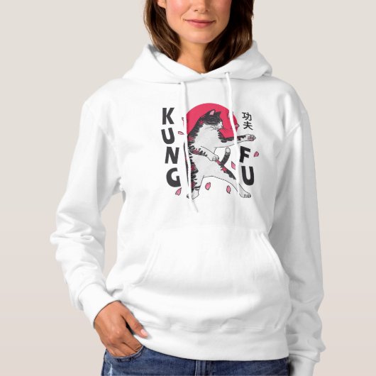 Kung Fu Cat Hoodie (Voorkant)