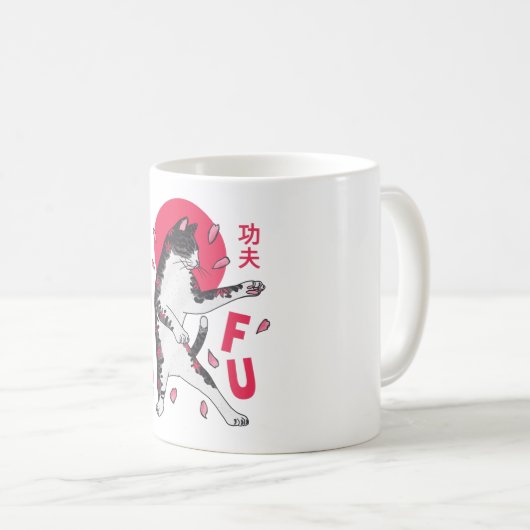 Kung Fu Cat Koffiemok (Voorkant rechts)