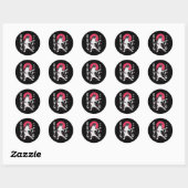 Kung Fu Cat Ronde Sticker (Vel)