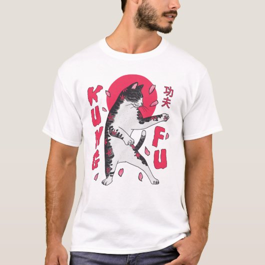 Kung Fu Cat T-shirt (Voorkant)