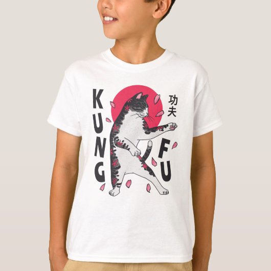 Kung Fu Cat T-shirt (Voorkant)