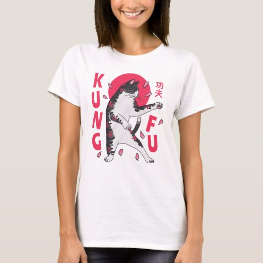 Kung Fu Cat T-shirt (Voorkant)