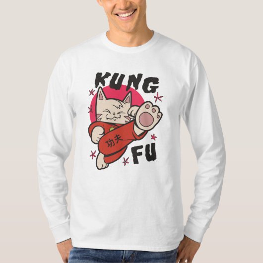 Kung Fu Cat T-shirt (Voorkant)