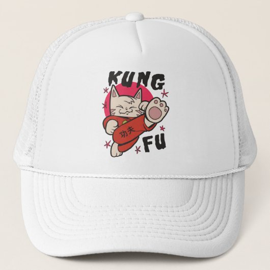 Kung Fu Cat Trucker Pet (Voorkant)