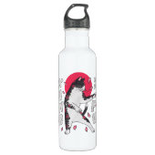 Kung Fu Cat Waterfles (Voorkant)