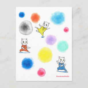 Kung-Fu Cats Briefkaart