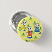 Kung Fu Cats Round Button, Small, 1¼ Inch Button (Voorkant /achterkant)