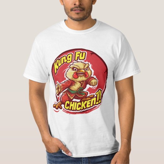 Kung Fu Chicken - Ontketen de innerlijke krijger T-shirt (Voorkant)