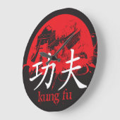 Kung Fu Clock Grote Klok (Hoek)
