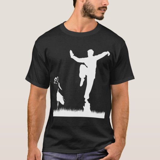 Kung Fu Crane Pose T-shirt (Voorkant)
