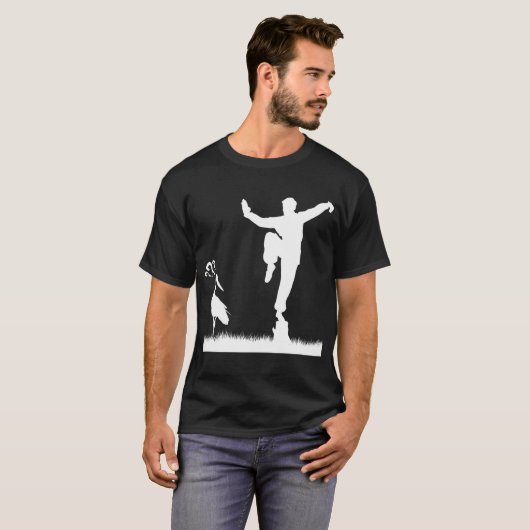 Kung Fu Crane Pose T-shirt (Voorkant volledig)