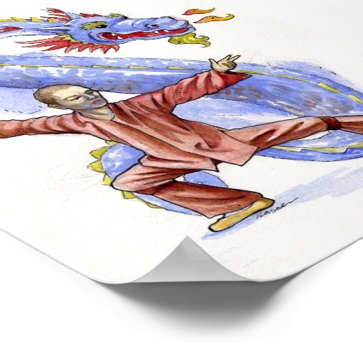 Kung Fu Dragon Poster (Hoek)