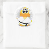 Kung Fu Duck Ronde Sticker (Tas)