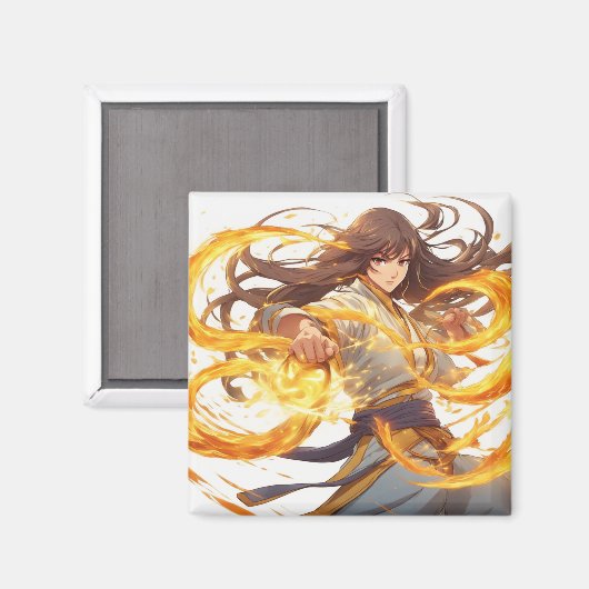 Kung Fu Fighter 16 Magneet (Voorkant / Achterkant)