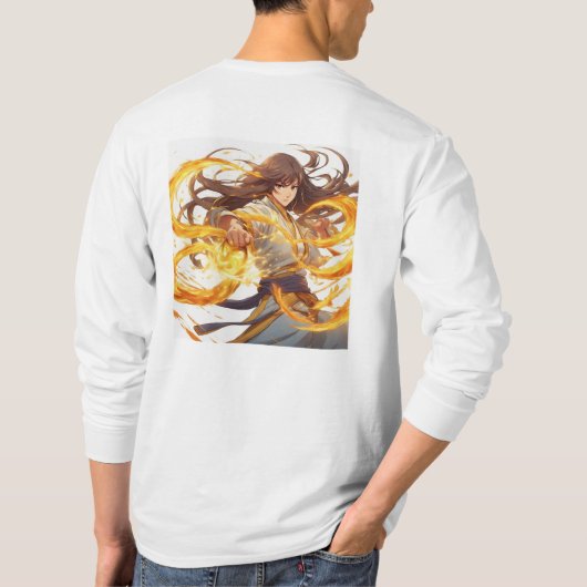 Kung Fu Fighter 16 Plus-symbool T-shirt (Achterkant)