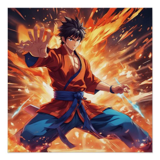 Kung Fu Fighter 1 Perfect Poster (Voorkant)