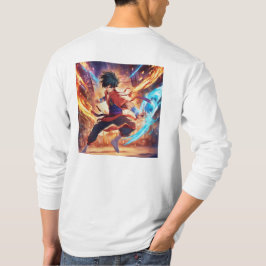 Kung Fu Fighter 3 Plus-symbool T-shirt