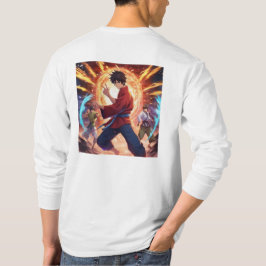 Kung Fu Fighter 4 Plus-symbool T-shirt