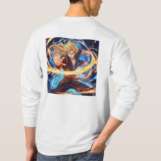 Kung Fu Fighter 6 Plus-symbool T-shirt (Achterkant)