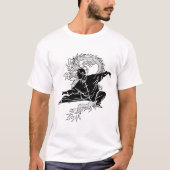 Kung Fu Fighter Chinese Warrior T-shirt (Voorkant)