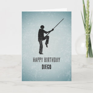 Kung Fu Fighter - Martial Arts - Mannelijke sportt Kaart