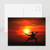 Kung Fu Fighting! Feestdagenkaart (Voorkant / Achterkant)