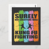 Kung Fu Fighting Gift Funny Martial Arts Quote Briefkaart (Voorkant / Achterkant)