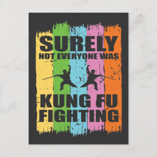 Kung Fu Fighting Gift Funny Martial Arts Quote Briefkaart