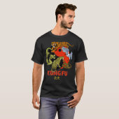 Kung Fu Five Animals vormt Chinese krijgskunst T-shirt (Voorkant volledig)