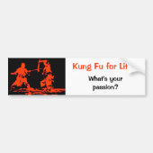 Kung Fu for Life Bumpersticker (Voorkant)