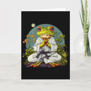 Kung Fu Frog Nature Taekwondo Kickboksen Kikker Ma Kaart