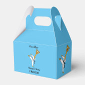 Kung Fu giraffe cartoon Bedankdoosjes (Achterkant)