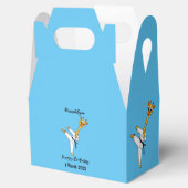 Kung Fu giraffe cartoon Bedankdoosjes (Geopend)