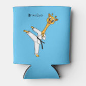 Kung Fu giraffe cartoon Blikjeskoeler (Voorkant)